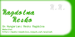 magdolna mesko business card